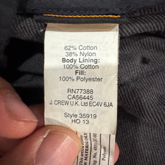 J.Crew Thermore Quilted Insulated Vest Black Men’s Medium Full Zip Pockets - Picture 6 of 10